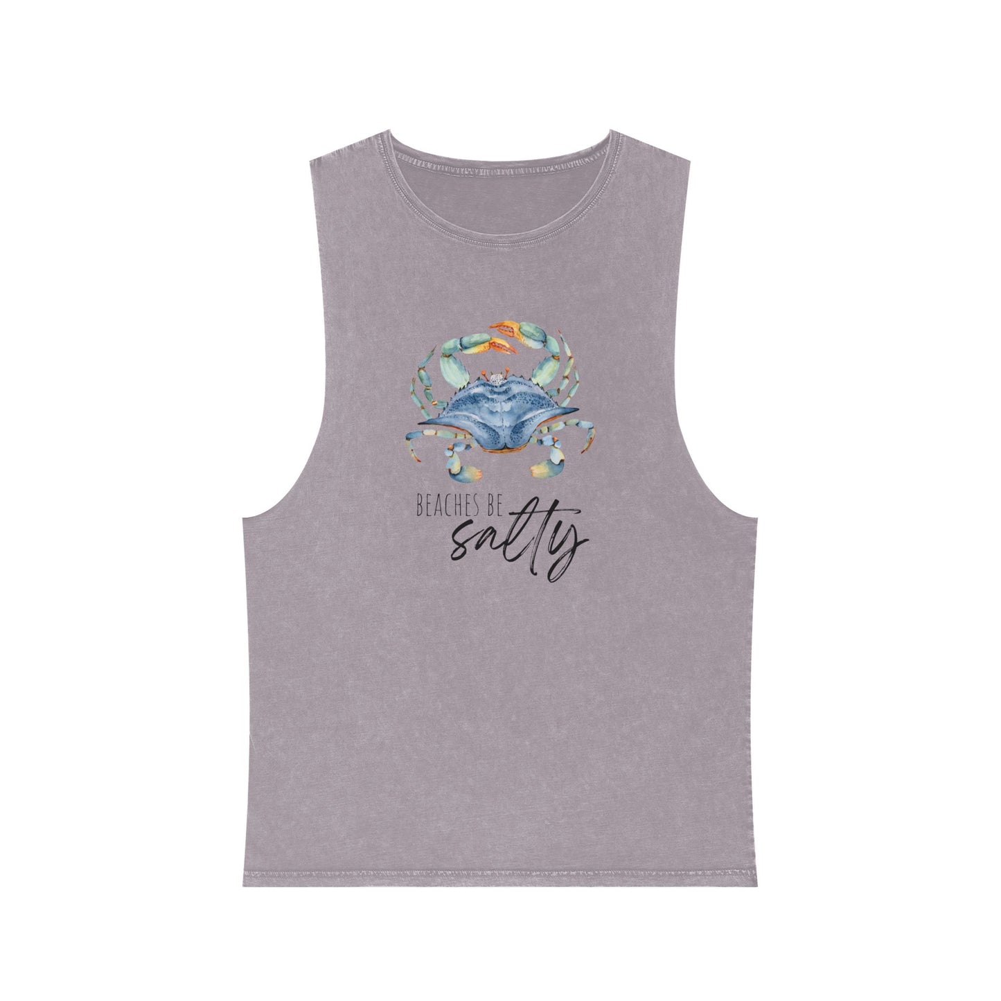 Crab Unisex Stonewash Tank Top